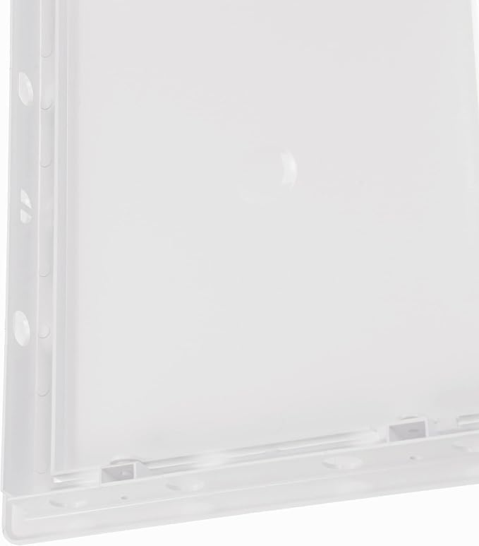 8" x 10" White Plastic Access Panel. Service Shaft Door Panel. Plumbing, Electricity, Heating, Alarm Wall Access Panel for Drywall. Bathroom Services Access Hole Cover.