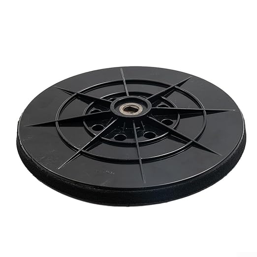 Drywall Sander Backing Pad 9 Inch Sanding Disc Support Plate with 8 Holes Hook&Loop Grinding Polishing Sanding Disc Foam Cushioned Base Mount for Dustless Sanding System Attachment(Soft Spong)