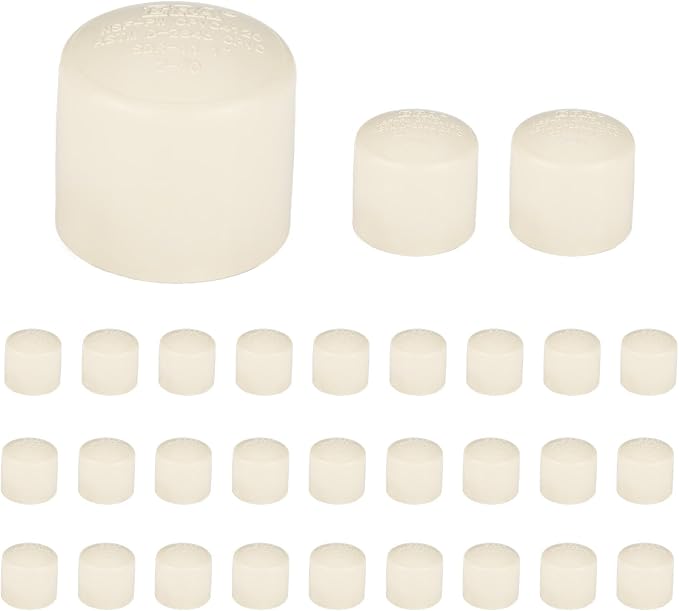 (30 Pack) EFIELD 1-inch CPVC Pipe Fittings, End Cap (Socket),(CPVC042-10-30PCS)