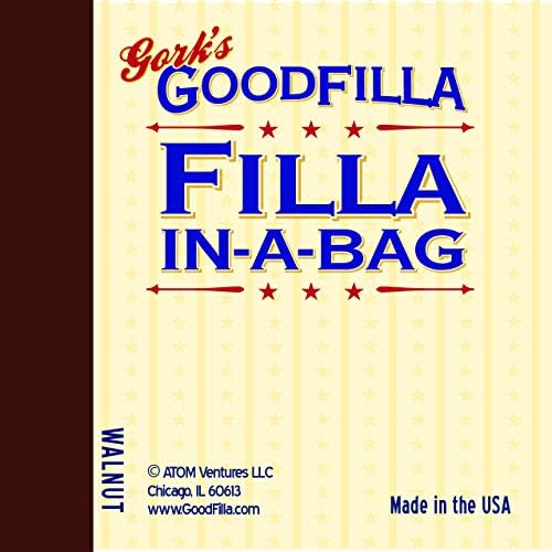 GoodFIlla Walnut, 12 Pound, Wood and Grain Filler Powder, Stainable, Paintable, Sandable, Versatile | Zero Waste