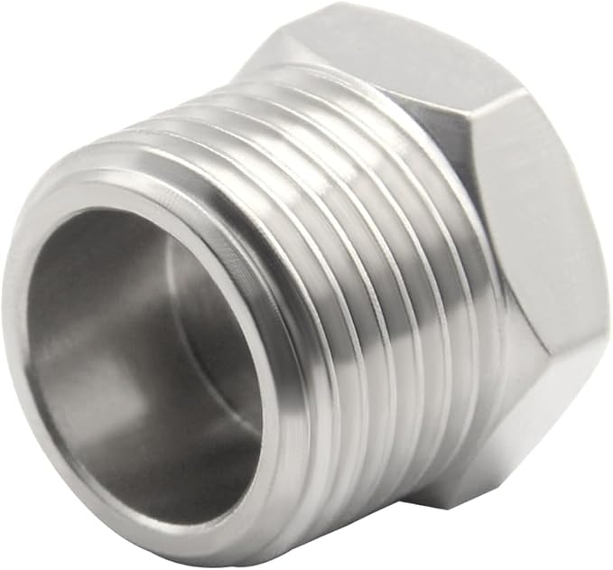 Nickel Plated Brass Reducer Faucet Adapter G 1/2 Male to 3/8 Female Compression Pipe Fitting Water Supply Line Adapter with Gaskets for Kitchen Bathroom Plumbing Pipe Connector (Pack of 4)
