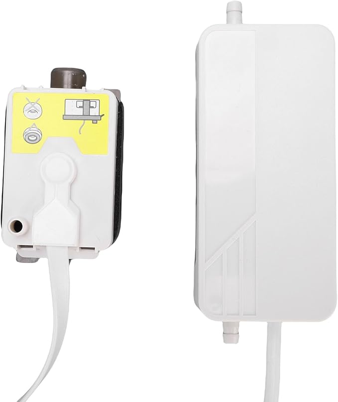 Fafeicy Mini Split HVAC Condensate Pump Quiet Automatic 24Lh 12m Head Air Conditioner Drain Pump with 45ml for HVAC Systems Dehumidifiers