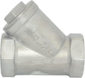 Strainer Mesh Filter Valve,800WOG Y-Spring NPT Female Check Valve,Stainless Steel SS316 CF8M (1-1/2")