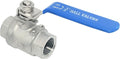 DAN SPEED 1/2" NPT Female 316 Stainless Steel Full Port Ball Valve Vinyl Handle WOG1000 (1/2 inch)