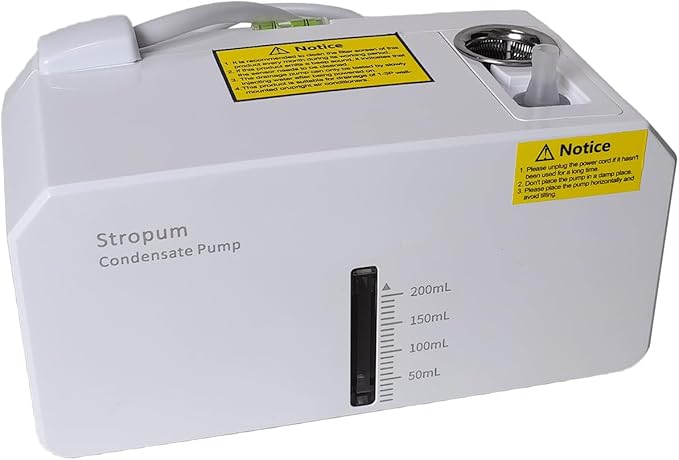 Small HVAC Condensate Pump,110V Indoor Ultra Quiet 25dB Air Conditioner Pump,Removal Drain Condensate for Dehumidifier,Ice Maker,Furnace,33ft Head Lift,Fit for 1-3HP AC Unit,ACP-1