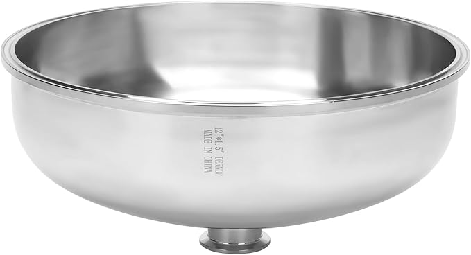 DERNORD Tri Clamp Bowl Reducer Sanitary Fitting Stainless Steel 304 (Tri Clamp Size: 12 inch x 1.5 inch)