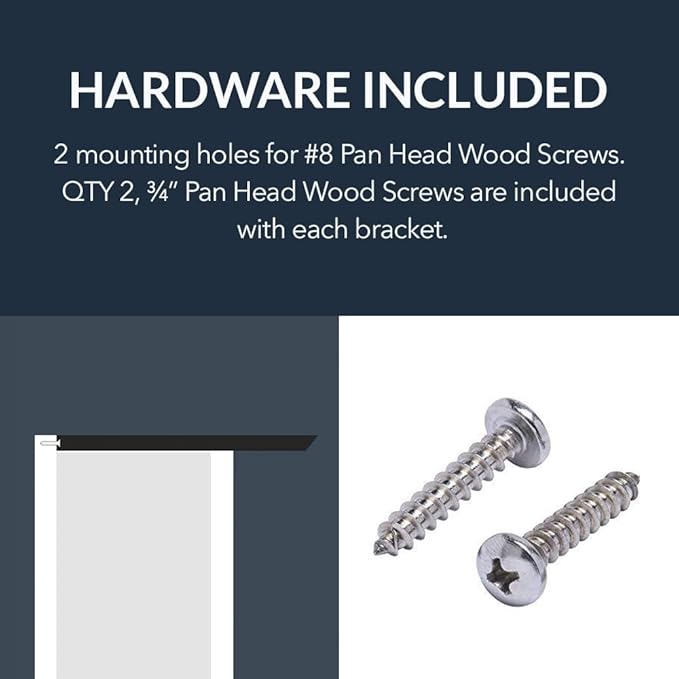 Iron Supports Hidden Island Countertop Support Bracket - Heavy Duty Brackets for Granite Countertops - Steel Kitchen Island Support Brackets (Matte Black - 42 Inch)
