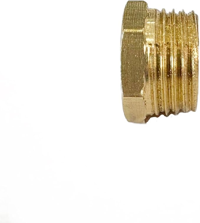 3/8" NPT Male x 1/4" NPT Female Brass Reducer Hex Bushing Threaded Pipe Fitting Reducing Adapter Pack of 2