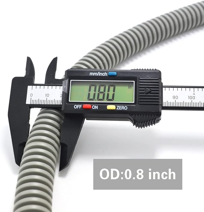 Universal Dishwasher Drain Hose - 10 Ft Discharge Hose - Corrugated and Flexible Dishwasher Hose Drain Replacement with Clamp