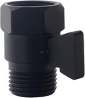 Brass Shut Off Valve, Water Flow Control Valve, Shower Head Shut Off Valve, Water Flow Control Valves G1/2 Pressure Regulator, Water Pressure Regulator in Black