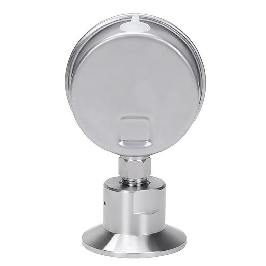DERNORD Sanitary Pressure Gauge SS304, 2.5" Dial, 0-30 PSI, 1.5" Tri Clamp Bottom Mount