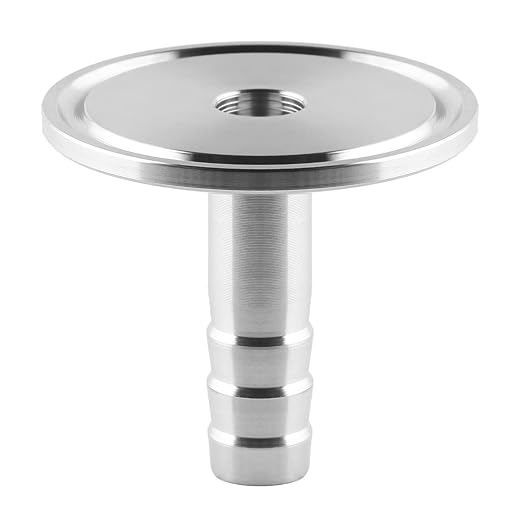 1.5" Tri Clamp to 1-1/2" Barb Fitting Stainless Sanitary Home Brew Adapter (Ferrule OD 50.5mm)