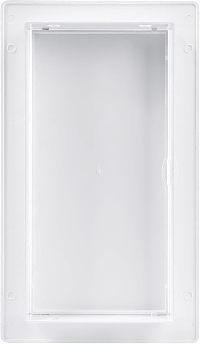 4x8 Inch White Access Panel – ABS Plastic Rectangular Wall & Ceiling Access Door for Plumbing Electrical HVAC – Easy Install Indoor Panel for Drywall, Home Improvement and Maintenance