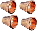 (4-Pk) EZ-FLUID 1" C X FIP LF Copper Female Adapter Pressure Copper Fittings,Sweat Solder Connection for Residential,Commercial Plumbing Pipe.