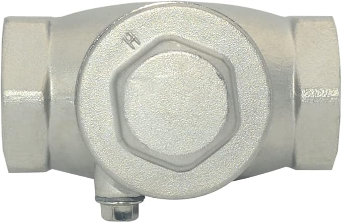 1" Stainless Steel SS316 Swing Check Valve,NPT Female x Female Thread,WOG 200 PSI PN16 CF8M