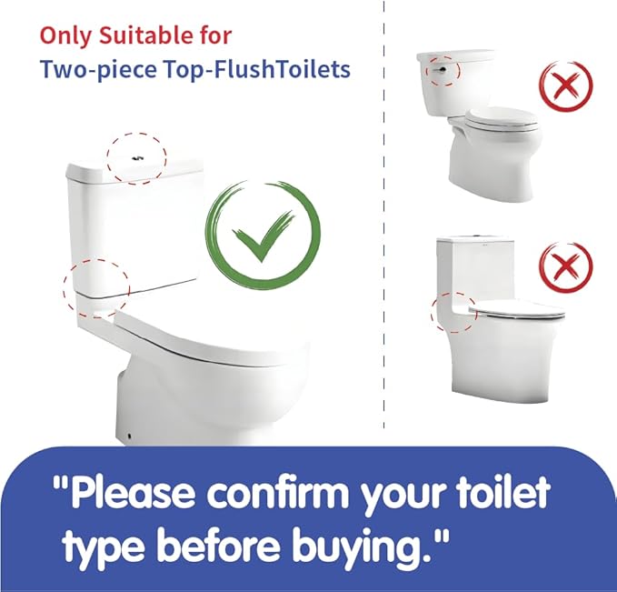 3-Inch Dual Flush Valve Replacement Kit - Easy Installation & Leak-Free Seal for Most 2-Piece Toilets