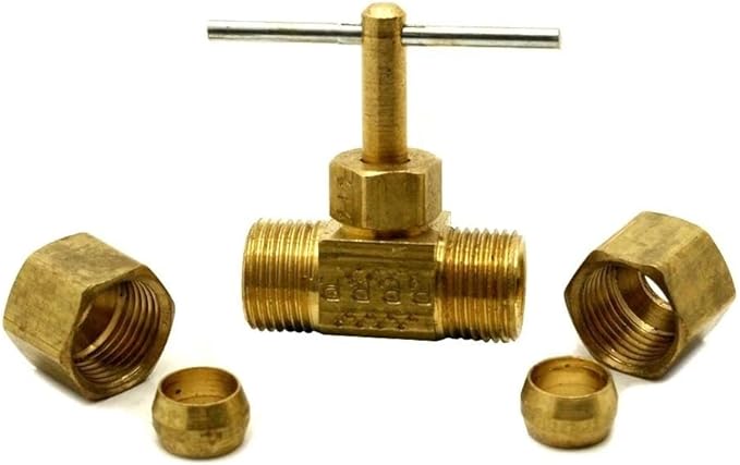 Replacement 1/4 Inch Tube Straight Needle Valve for Thrifco Plumbing 6922016#106C