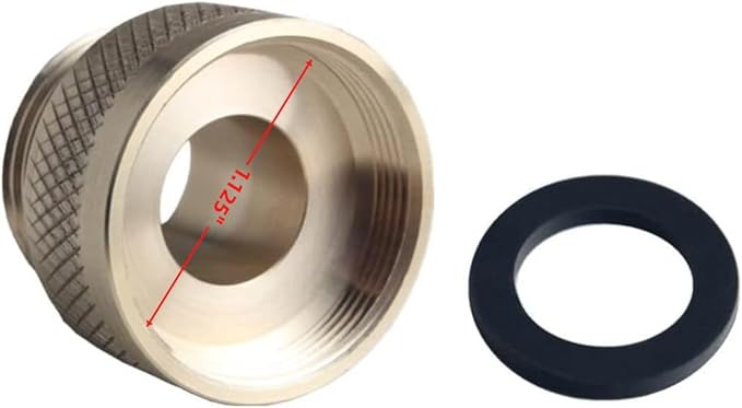 DEWHEL SM01.125 Vacuum Breaker Adapter Compatible with Arrowhead PK1360 Anti-Siphon Valve Includes Rubber Washer