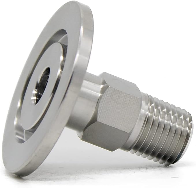 SS304 KF25 NPT Male Adaptor thread 1/4" NW25 KF Male coupling ISO-KF25 X NPT 1/4"