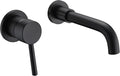 sumerain Black Bathroom Faucet Wall Mount Lavatory Faucet, Left-Handed Single Handle