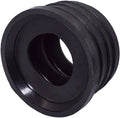 (Pack of 1) Black Rubber Sleeve for Drain Pipe, 1.57" x 1.26" (50 x 32 mm) Pipe Connector, Adaptor, and Reducer