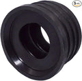 (Pack of 5) Black Rubber Sleeve for Drain Pipe, 1.57" x 1.26" (50 x 32 mm) Pipe Connector, Adaptor, and Reducer
