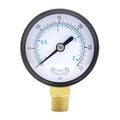 Pressure Gauge 0-30PSI 2" Dial Stainless Steel Case 1/4" NPT Male Brass Bottom Mount Universal Multifunctional