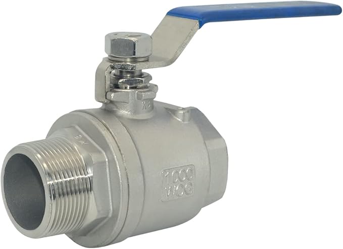 DAN SPEED 1-1/2 Inch Male x Female NPT Ball Valve S304 Stainless Steel,Full Port Heavy Duty for Water, Oil, and Gas,1000WOG (1-1/2 inch)