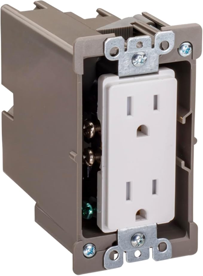 SmarToggle Single Gang Retrofit Wall Box – Old Work Electrical Box for Stud or No-Stud Mount | 1-1/2" Toggle Depth | Smart Device, Outlet, or Switch PC Wall Box | Rated 50 lbs Load, 50-Pack