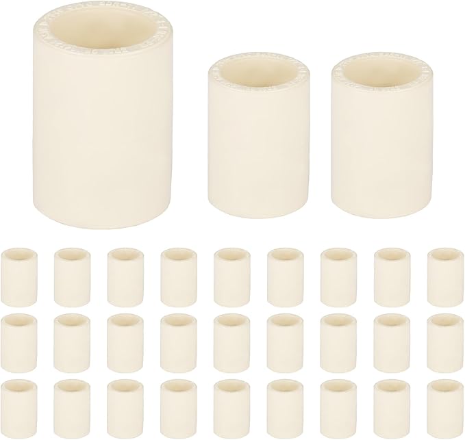 (30 Pieces) EFIELD 1/2-Inch CPVC Pipe Fittings, Slip x Slip (Socket) Coupling, For Hot and Cold Water Plumbing,(CPVC025-20-30PCS)