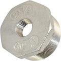 2" Male to 1/2" Female NPT Female Reducing/Reducer Bushing Pipe Fitting,Adapter,Stainless Steel SS 304 Hex Bushing (2" Male to 1/2" Female)
