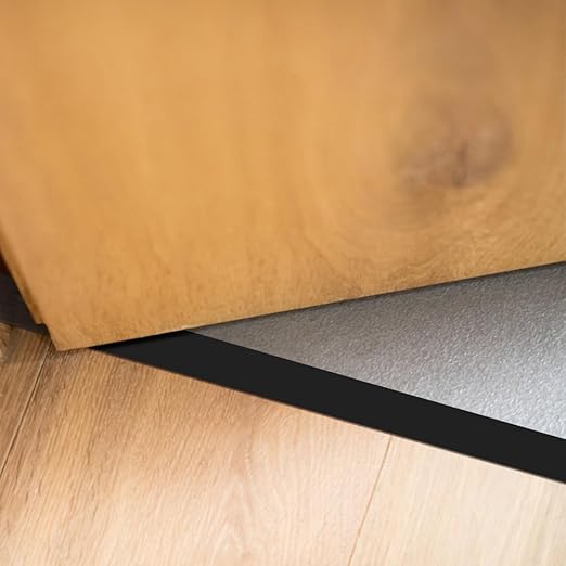 8Ft Floor Transition Strip, 2in Wide Self Adhesive Vinyl Threshold Strip for Joining Floor Gaps Wood Grain Design Tap (Oak Brown)