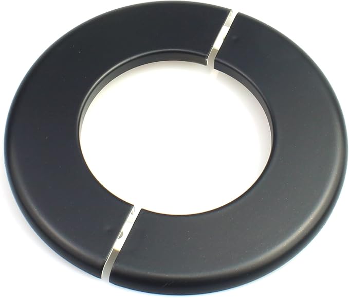 FDXGYH 2 Pcs ID 3.0 Inch ABS Wall Split Flange Self-Adhesive Tape Round Escutcheon Plate Cover for Water Pipe Faucet Decoration Accessories