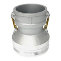 Gloxco Aluminum Type DA Cam and Groove Hose Fitting, Reducer, 4" Female Camlock x 6" Male Camlock (CAM-4060-DA-AL)