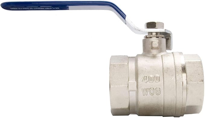 3" Nickel Plated Brass Ball Valve - Standard Port 400WOG