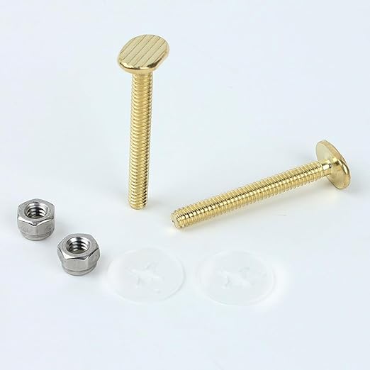 Toilet Floor Bolts and caps Closet, Toilet Bowl to Floor Bolts Kits with washers and Cover Cap Decorative