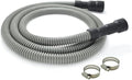 TTFLEX Dishwasher Drain Hose 6 FT, Flexible Discharge Dishwasher Hose with Stainless Steel Clamps, Trim to Fit 5/8", 3/4", or 1" Dishwasher Outlet and Garbage Disposal/Sink End