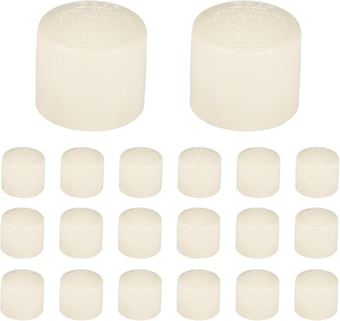(20 Pack) EFIELD 1-inch CPVC Pipe Fittings, End Cap (Socket),(CPVC042-10-20PCS)