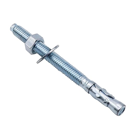 3/8" x 4-1/2" Wedge Anchor, for Cement and Concrete only, zinc-Plated Carbon Steel Screws and lag Bolts （ 30 pcs