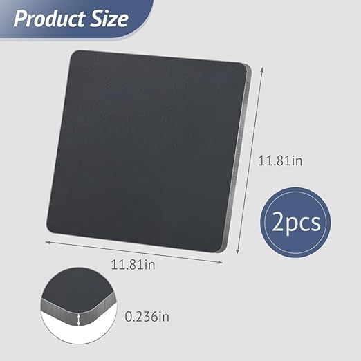 12 X 12 X 1/4 Inch A36 Steel Plate Hot Rolled, hot Rolled Stainless Steel Plates,Square Plate for Construction Boards, Structure Support, Weldable Square and Industrial (2, 12" x 12"x1/4")