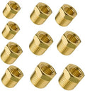 NPT Bushing 1/4" M to 1/8" & 1/2" M to 3/8" Reducing Adapter Hex Head Pipe Fitting 1200psi (Pack of 10)