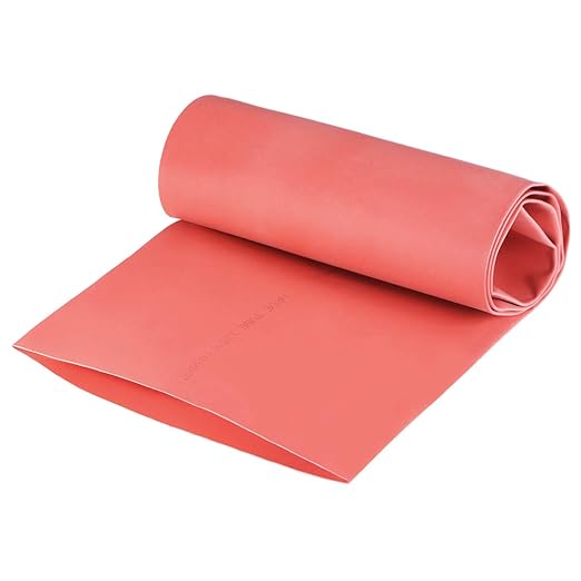 uxcell Heat Shrink Tubing, 6"(150mm) Dia 240mm Flat Width 2:1 Rate Shrinkable Tube Cable Sleeve 1m - Red