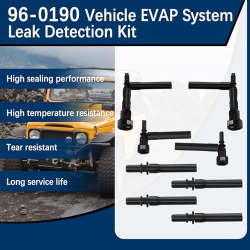Motor EVAP System Leak Detection Kit, Compatible with Low Pressure Automotive Smoke Machine Diagnostics 96-0190 Vehicle Leak Detector Diagnostic Tester Tools kit