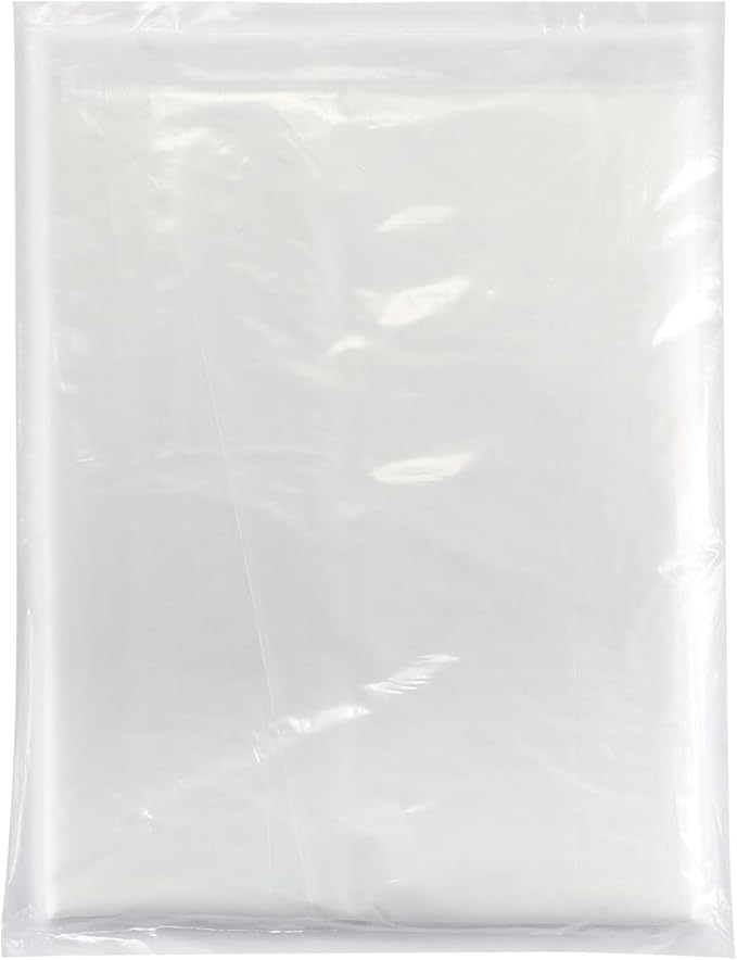 Painters Drop Cloth 13 Feet by 16 Feet Plastic Painting Tarp Waterproof Cover Clear Tarp Plastic Sheeting 1 Mil Thickness Furniture Cover
