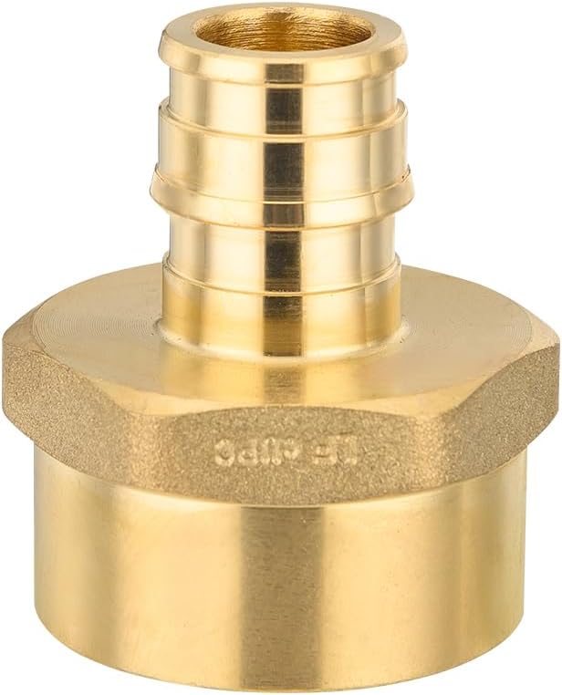 EFIELD Pex A 1/2"x 1/2" Female NPT Adapter Expansion Brass Fittings ONLY For Pex-A Tubing Connection, ASTM F1960 (2),(PEX1960026-2PCS)