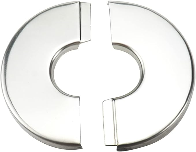 Wall Split Flange, Stainless Steel Round Escutcheon Plate for 0.91"/23mm Diameter Pipe, Pack of 4