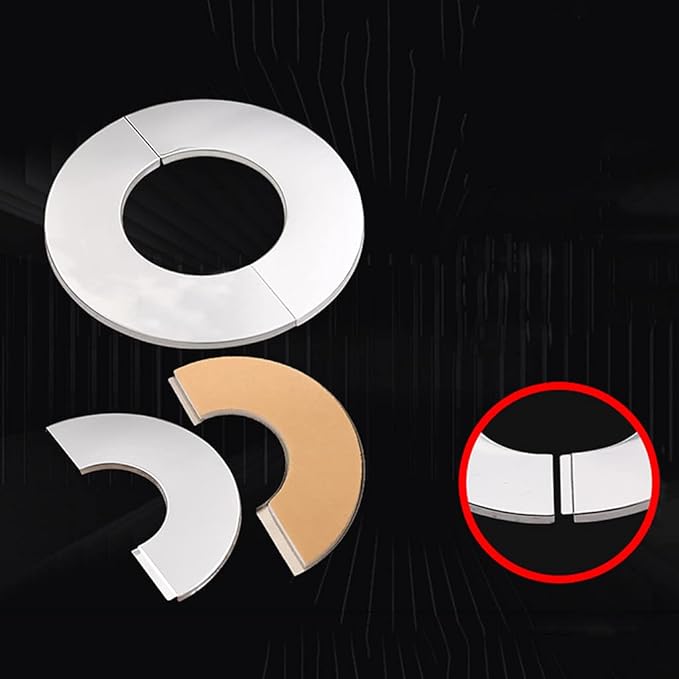 Wall Split Flange Stainless Steel Round Escutcheon Plate Water Pipe Wall Covers Fit For Kitchen Faucets Sinks Toilets Round Escutcheon Plate