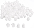 uxcell 7/32" Plastic Hole Plugs, 110Pcs Flush Type Panel Round Snap in Fastener Knockout Locking Plugs for Furniture Insert End Caps Panels, White