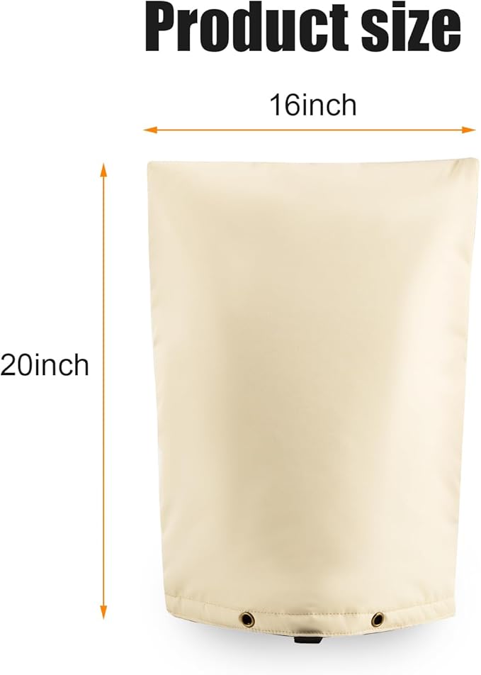 Insulated Backflow Preventer Pouch - Outdoor Pipe Insulation for Winter, Well Pump & Sprinkler Valve Protection