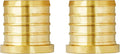 SUNGATOR 2-Pack 1" Pex Plug End Cap, No Lead Brass, Pex Fittings 1 Inch